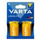 Batteries Varta longlife d - lr20 1,5 V LR20 Type D (2 Units)