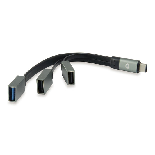 USB Hub Conceptronic 110514407 Grey