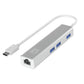 USB Hub Level One USB-0504 Black Silver