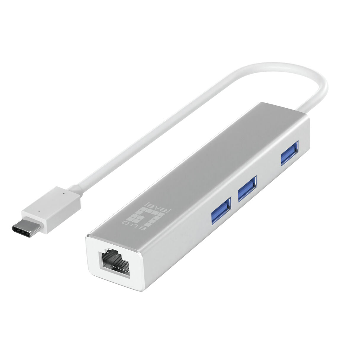 USB Hub Level One USB-0504 Black Silver