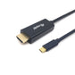 USB-C to HDMI Cable Equip 13341207101 Black 2 m