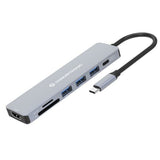 USB Hub Conceptronic 110519207101 Grey 100 W