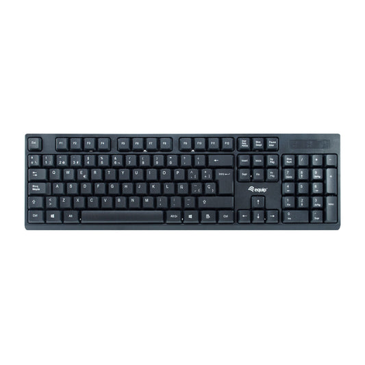 Keyboard Equip 245221 Black Spanish Qwerty Spanish