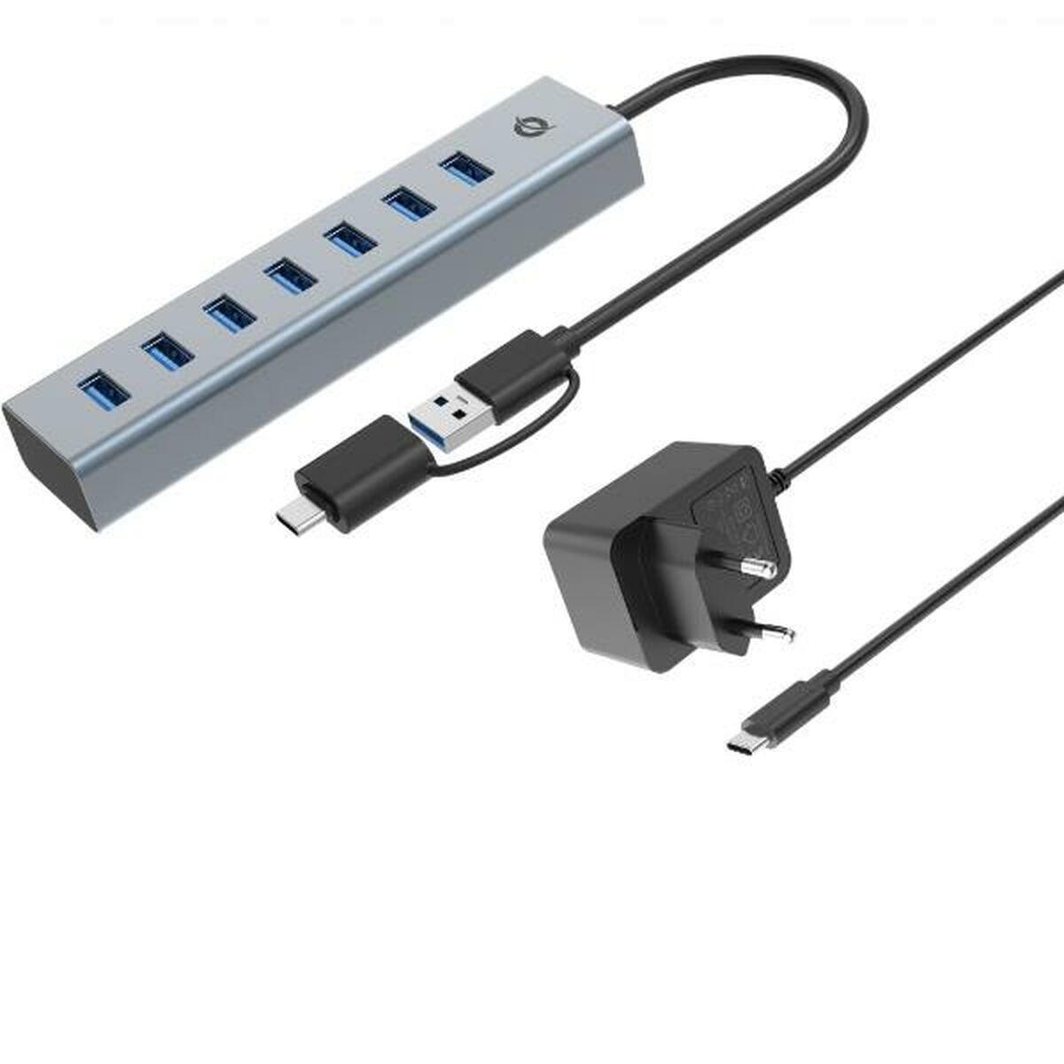 USB Hub Conceptronic HUBBIES21GP Silver