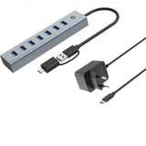USB Hub Conceptronic HUBBIES21GP Silver