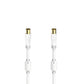 Coaxial TV Antenna Cable Hama 00205245 White 75 cm