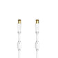Coaxial TV Antenna Cable Hama 00205245 White 75 cm