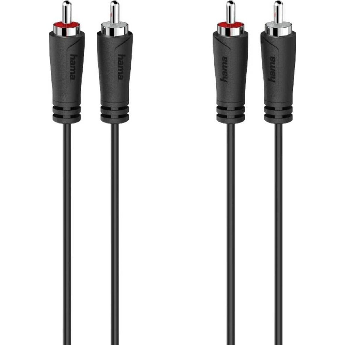 2 x RCA Cable Hama 00205257 1,5 m
