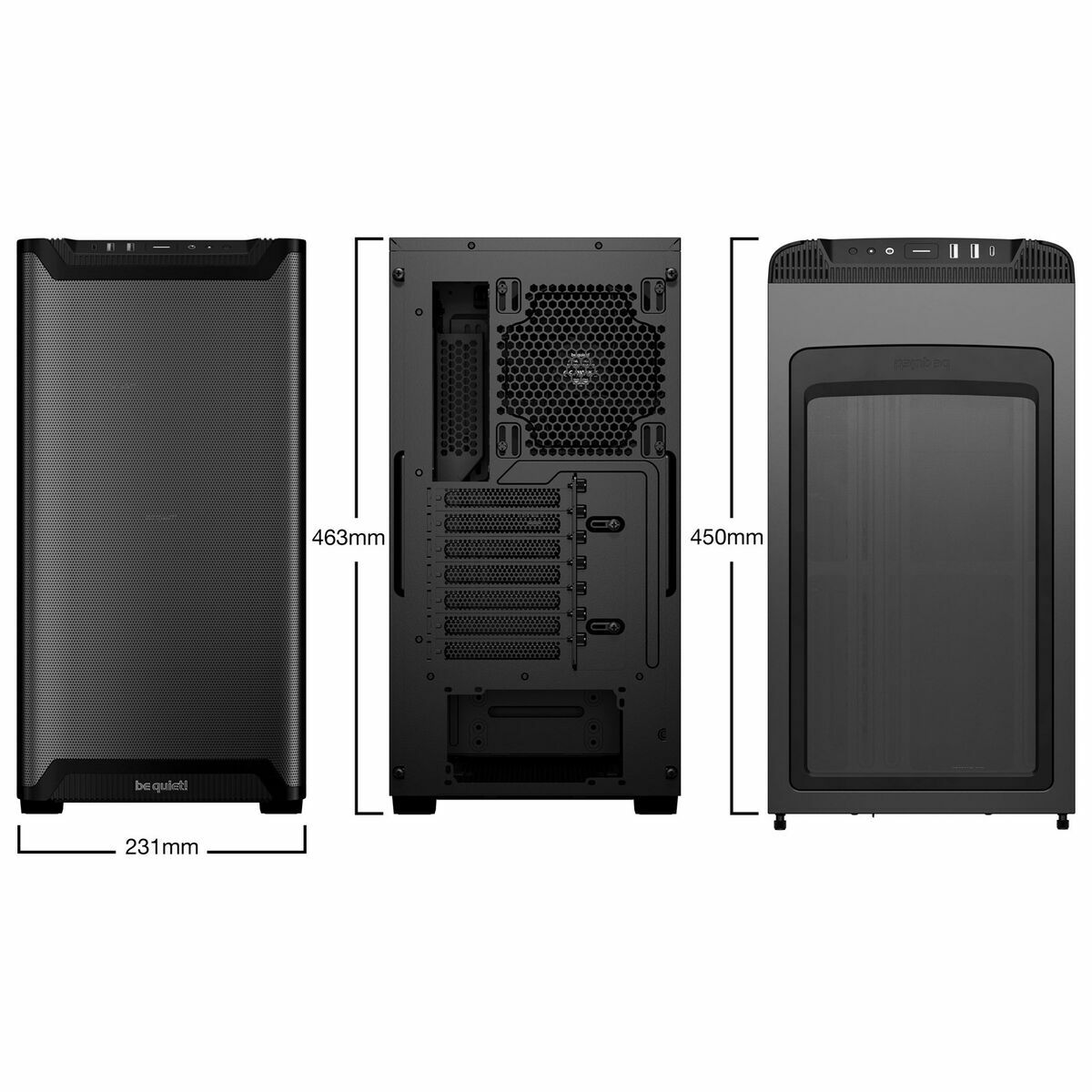 ATX Micro Box Be Quiet! BGW74 Black