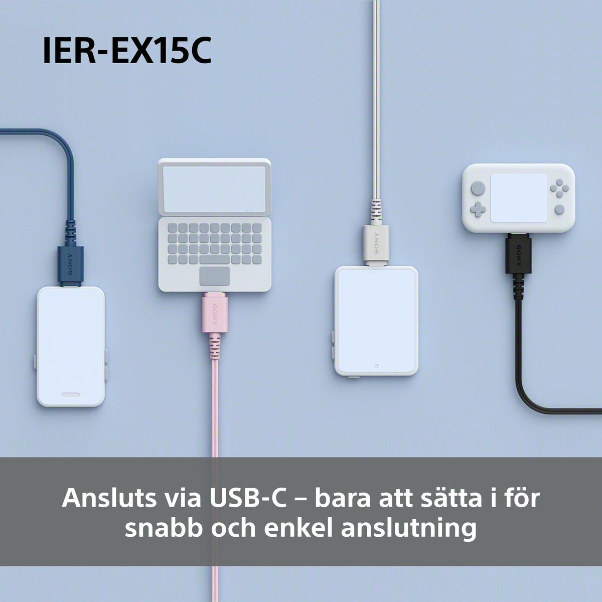 Headphones Sony IEREX15CW