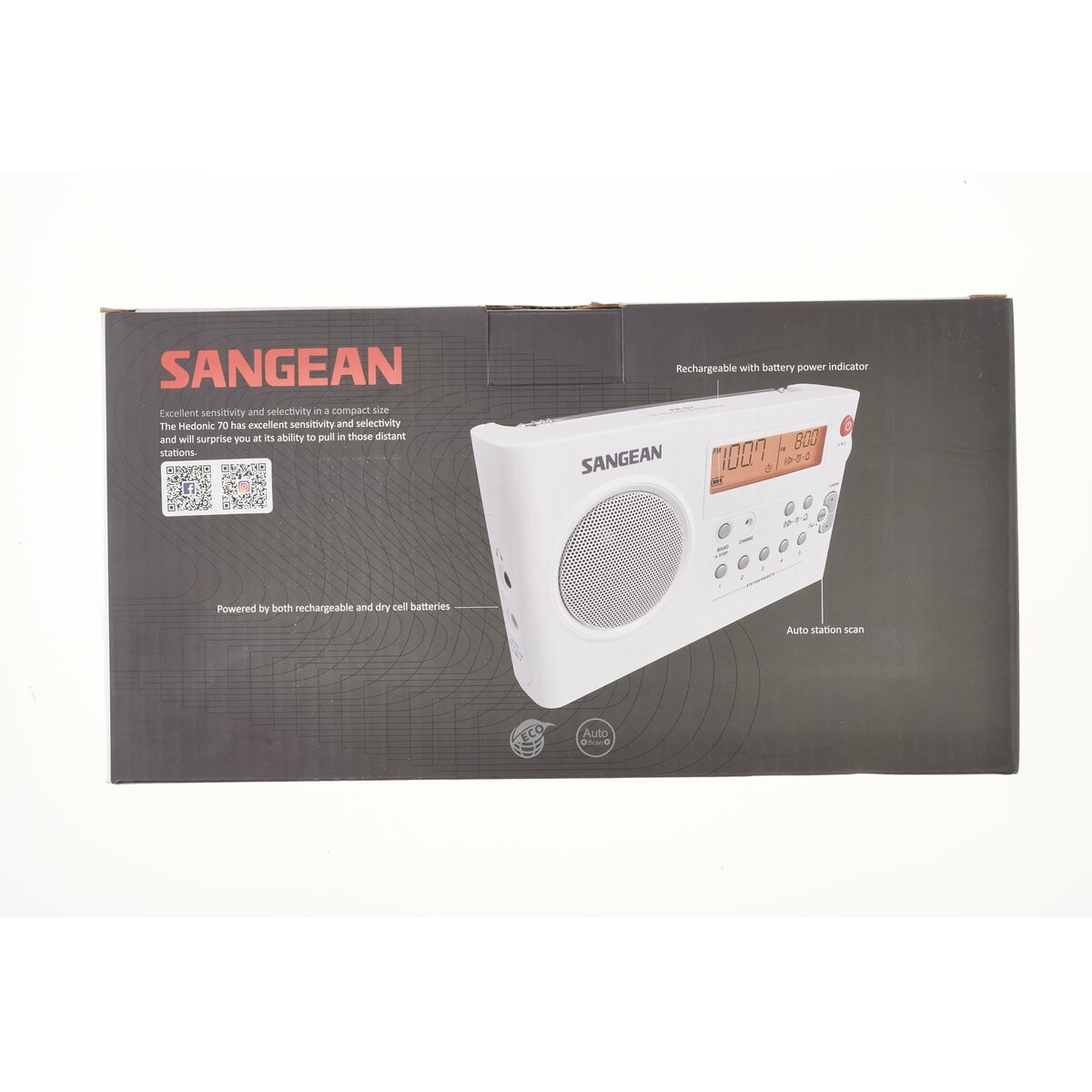 Portable Digital Radio Sangean PR-D7 White