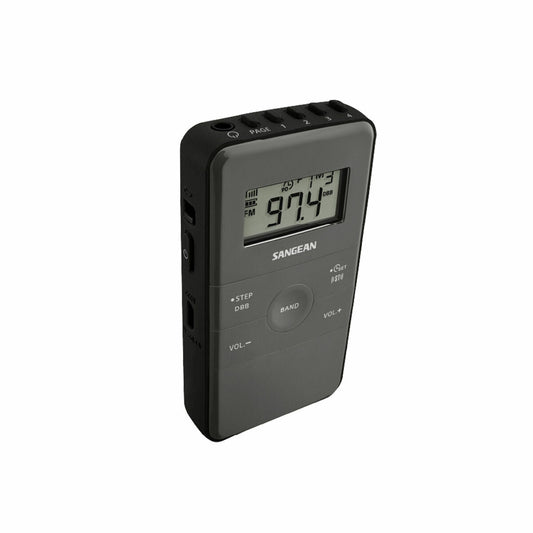 Portable Digital Radio Sangean Black AM/FM Rechargeable
