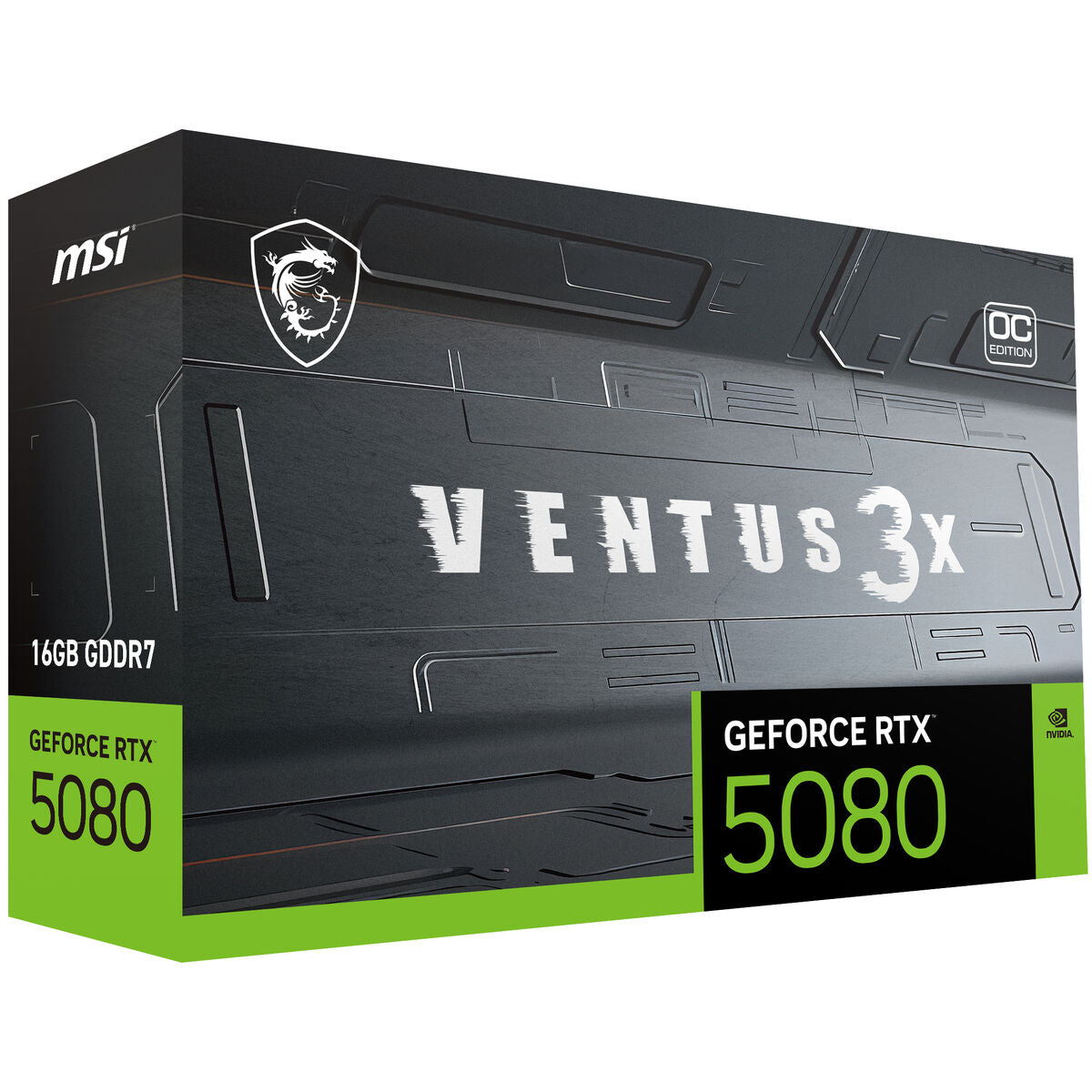 Graphics card MSI RTX 5080 16G VENTUS 3X OC 16 GB GEFORCE RTX 5080 GDDR6X GDDR7