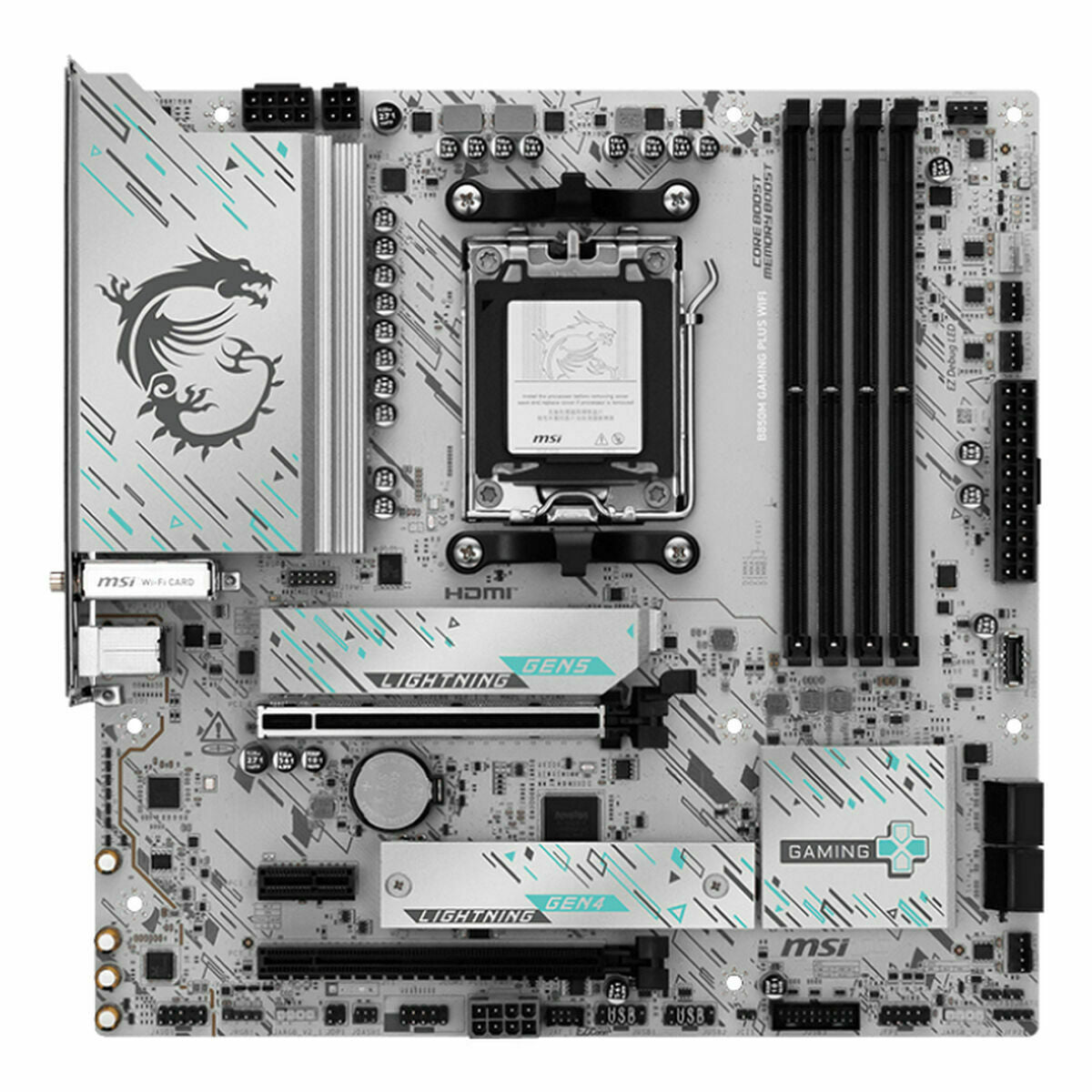 Motherboard MSI B850M GAMING PLUS WIFI6E AMD AM5 AMD