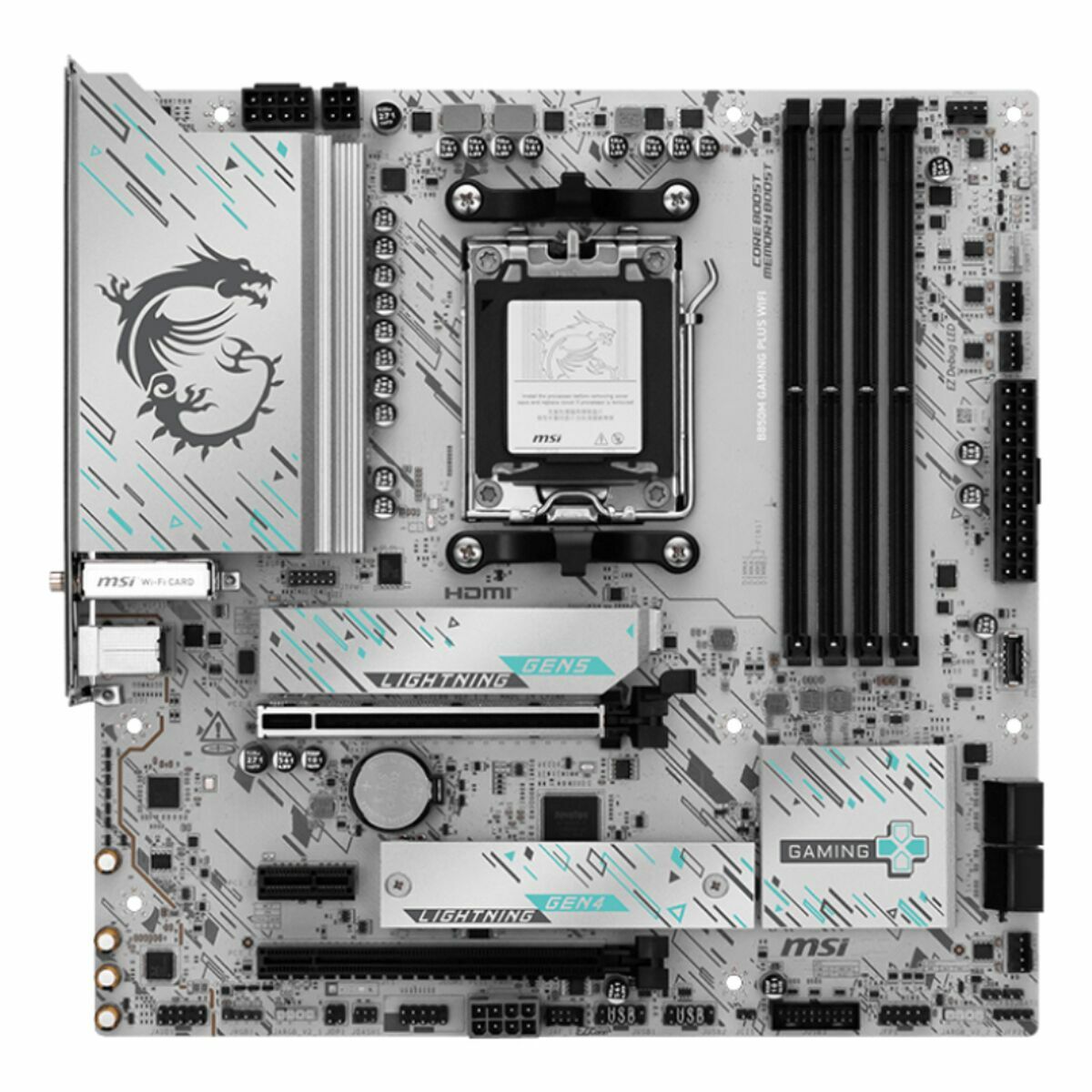 Motherboard MSI B850M GAMING PLUS WIFI6E AMD AM5 AMD