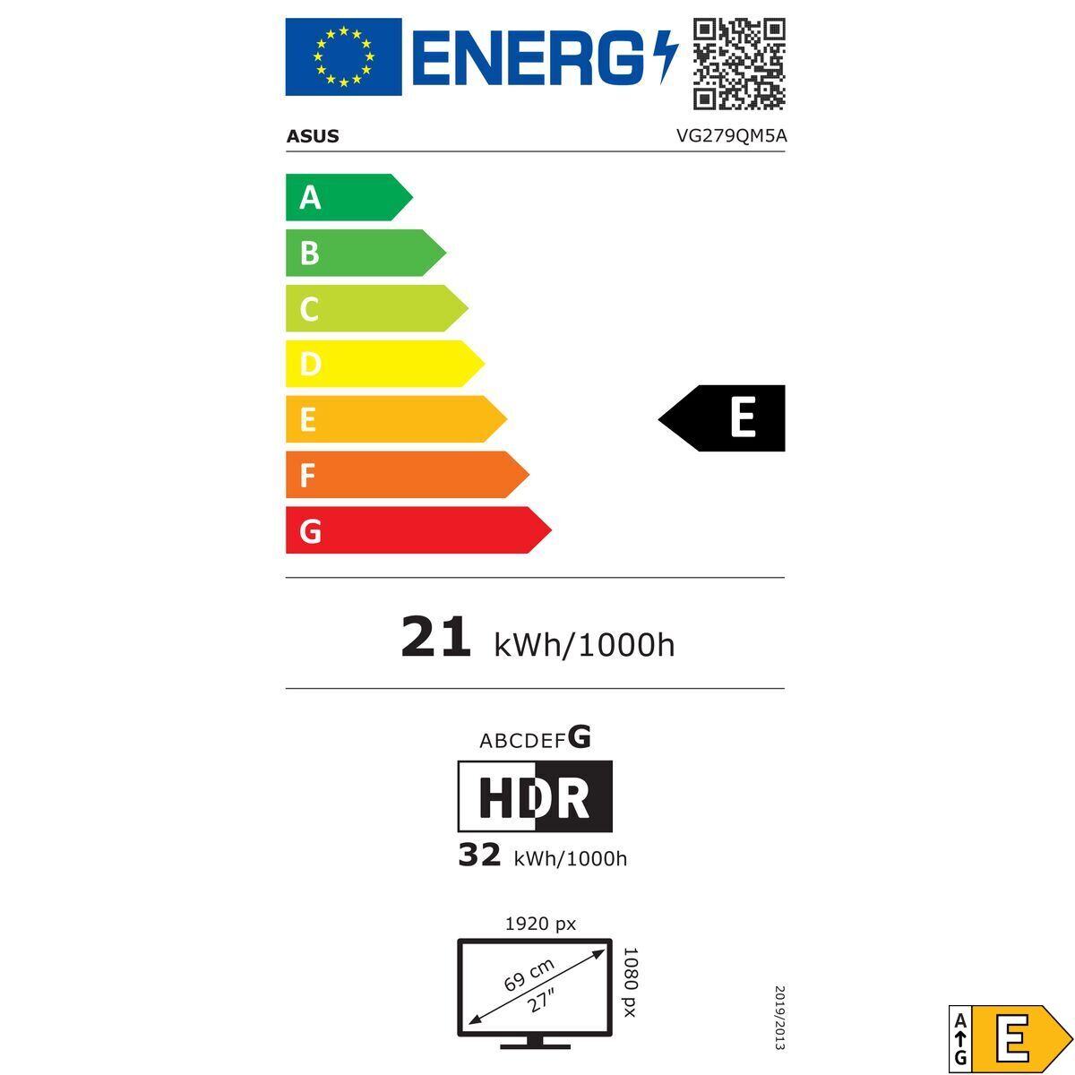 Monitor Asus 90LM0B80-B01171 27" Full HD