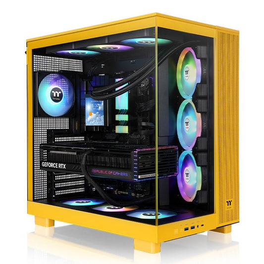 ATX Semi-tower Box THERMALTAKE View 380 XL TG ARGB Yellow