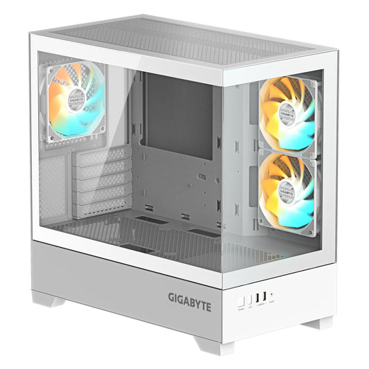 ATX Semi-tower Box Gigabyte C201 PANORAMIC ICE White