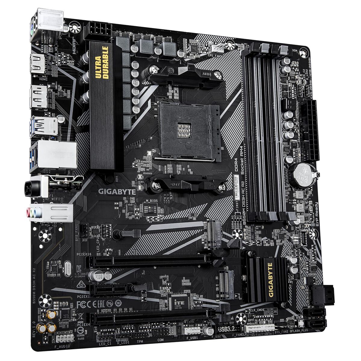 Motherboard Gigabyte B550M DS3H AC R2 AMD B550 AMD AM4