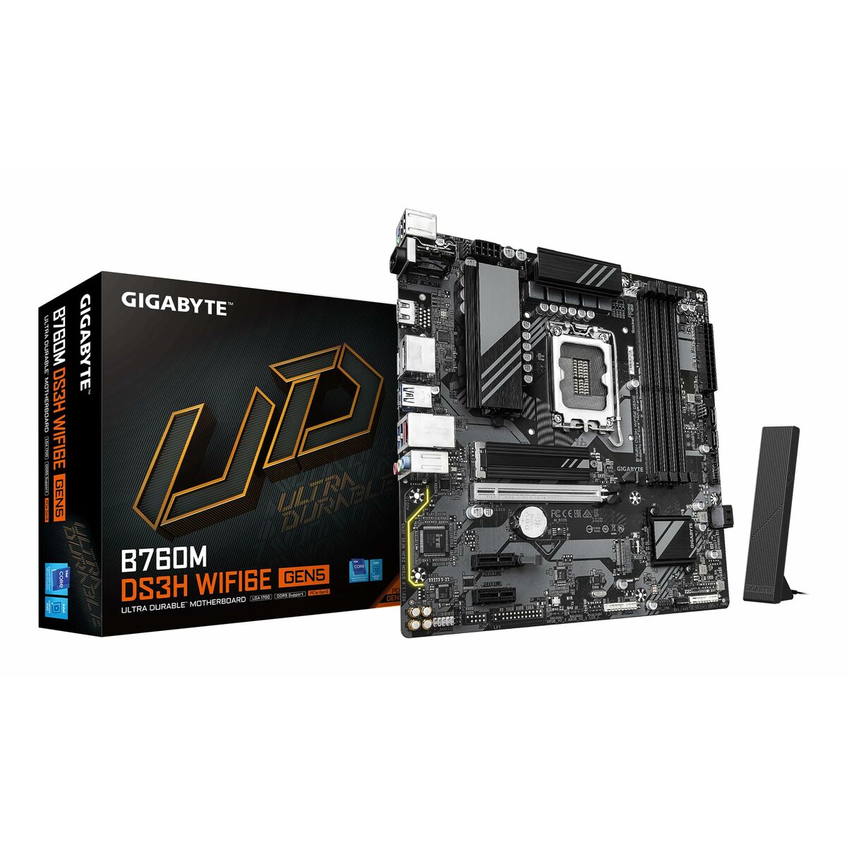 Motherboard Gigabyte B760M DS3H WIFI6E GEN5 INTEL B760 EXPRESS LGA 1700