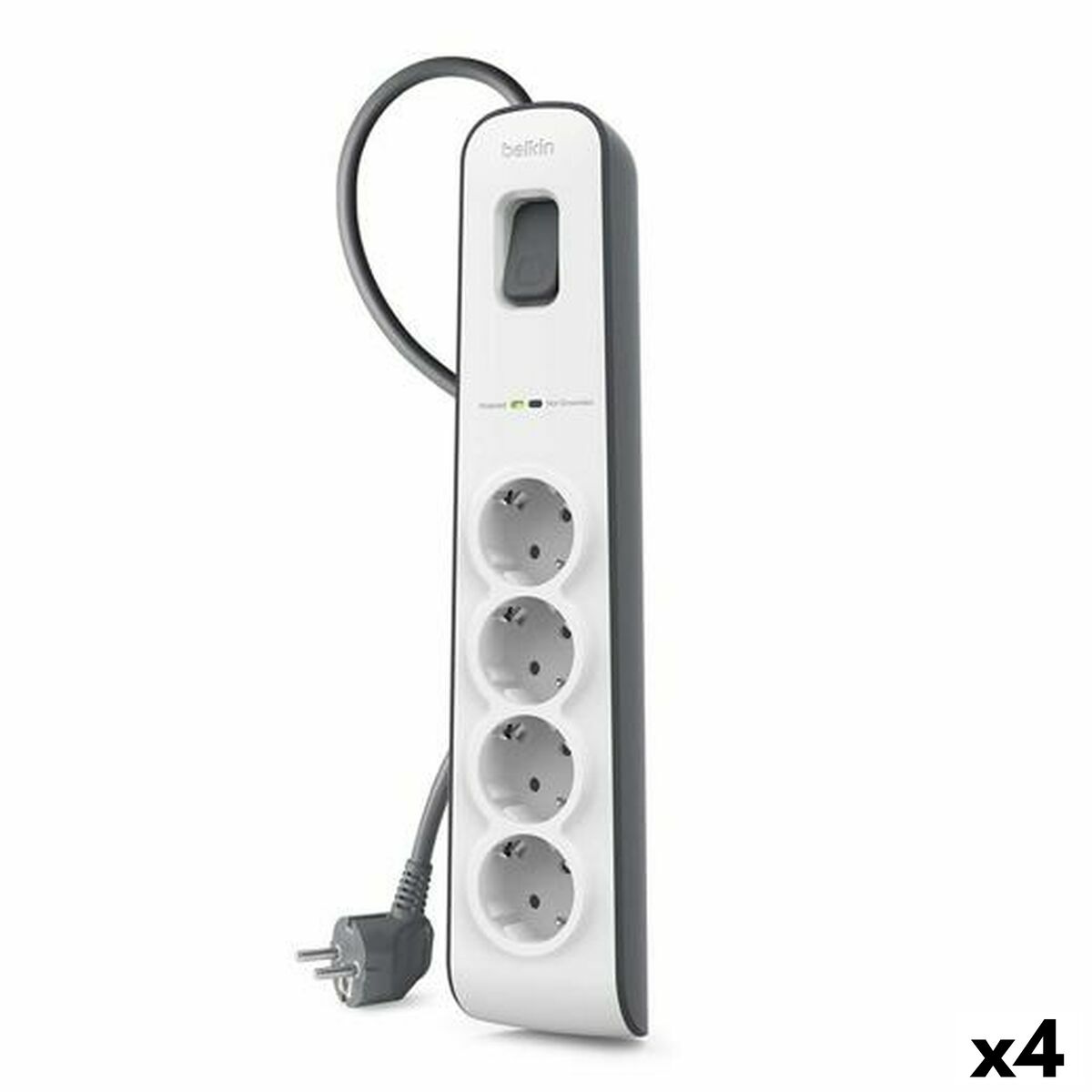 4-socket plugboard with power switch Belkin (2 m)