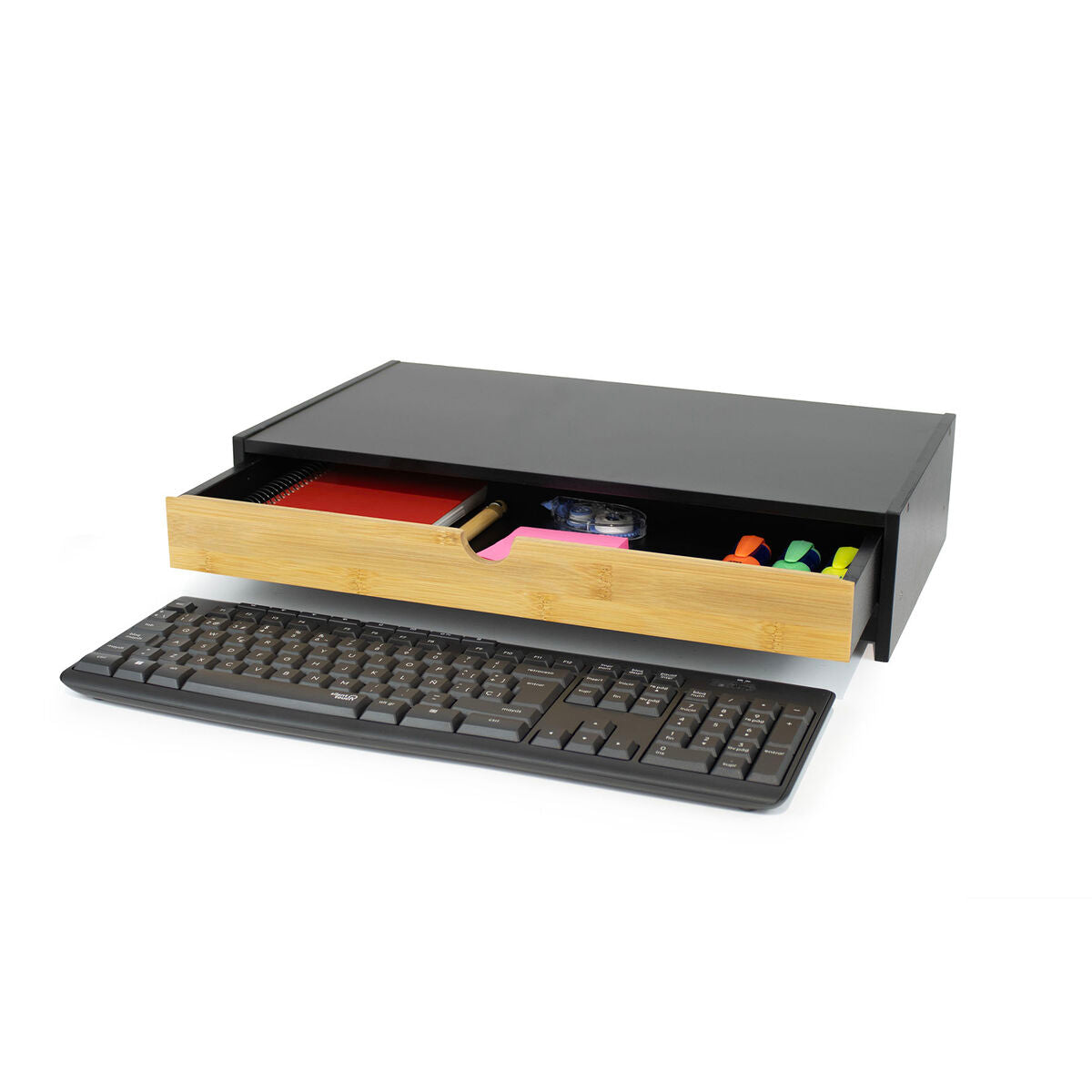 Screen Table Support Confortime 47 x 26 x 10 cm Brown Black (6 Units)