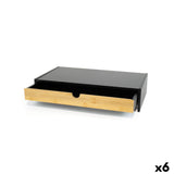 Screen Table Support Confortime 47 x 26 x 10 cm Brown Black (6 Units)