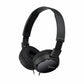 Foldable Headphones Sony MDRZX110B Black External supraaural With cable