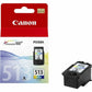 Original Ink Cartridge Canon CL-513 MfrPartNumber3 Yellow Cyan Magenta