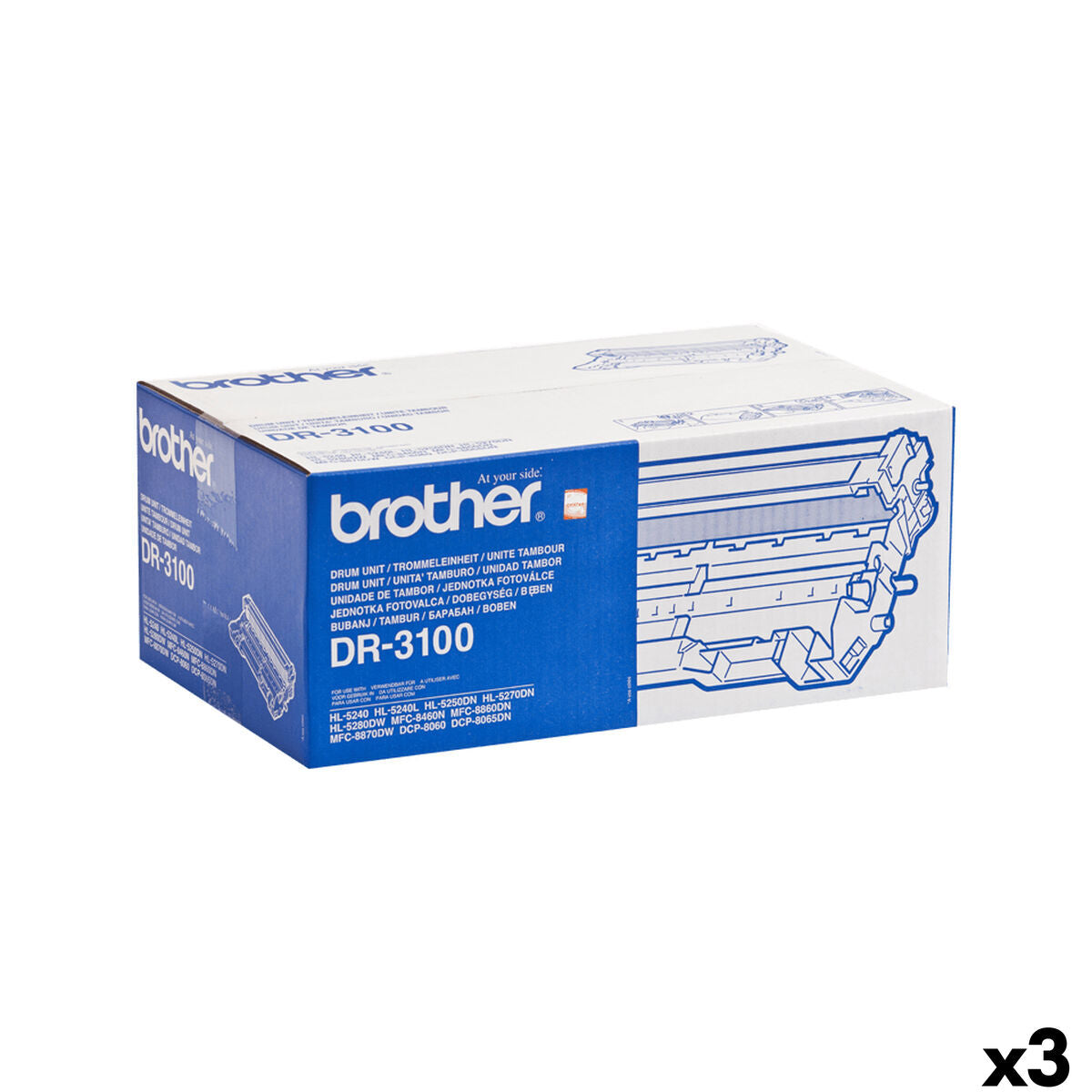 Printer drum Brother DR-3100 Black (3 Units)
