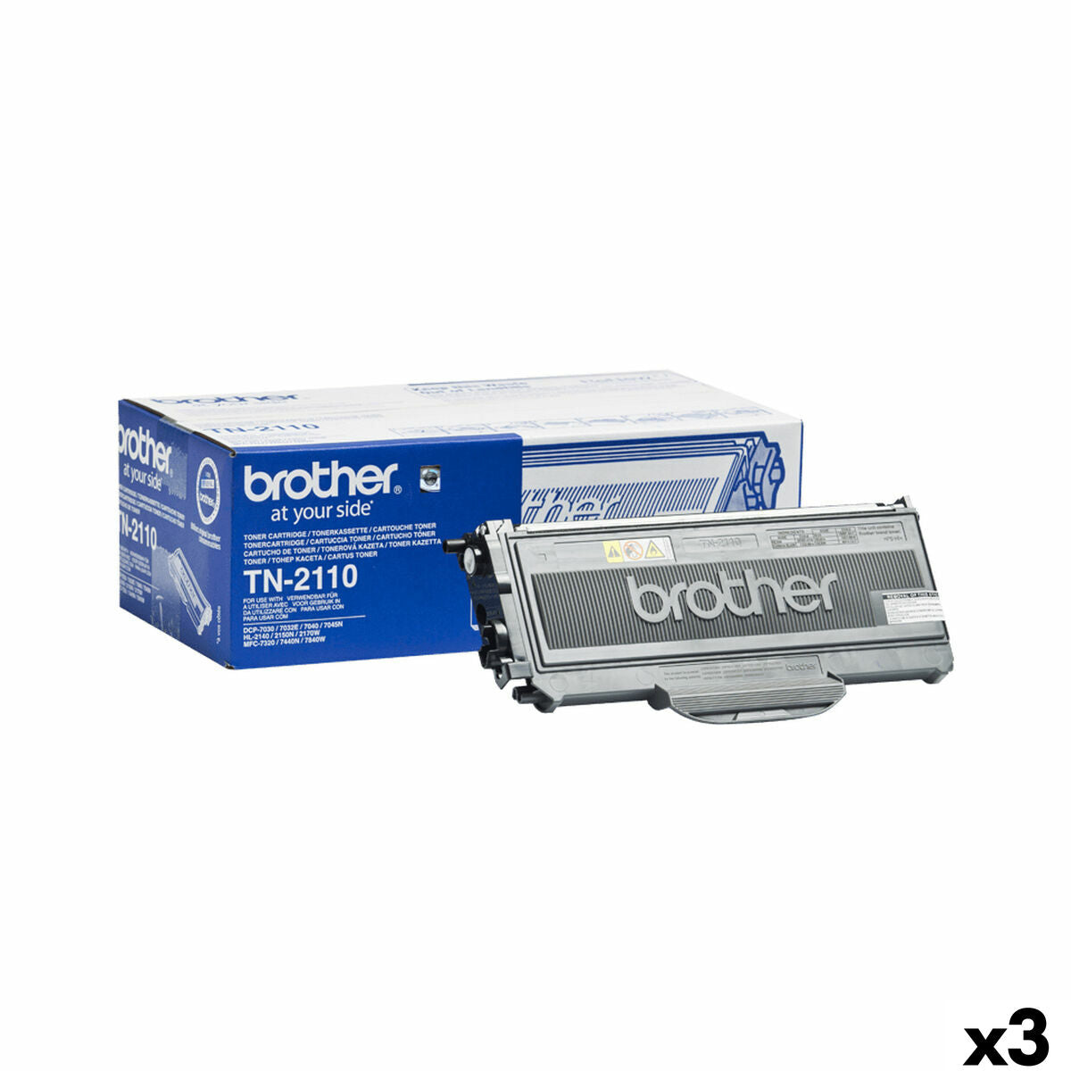 Toner Brother TN-2110 Black (3 Units)
