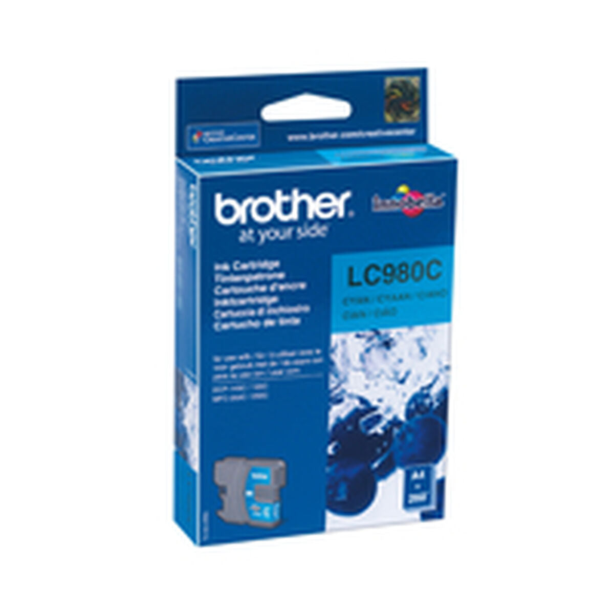 Original Ink Cartridge Brother LC980C Cyan (5 Units)