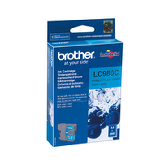 Original Ink Cartridge Brother LC980C Cyan (5 Units)
