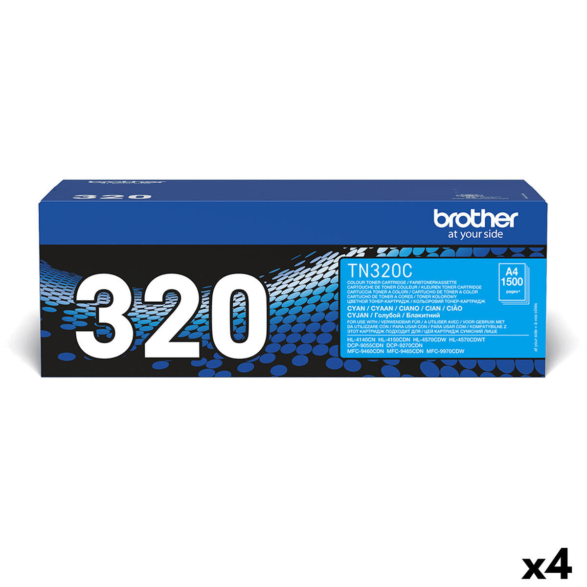 Toner Brother TN320C Cyan (4 Units)