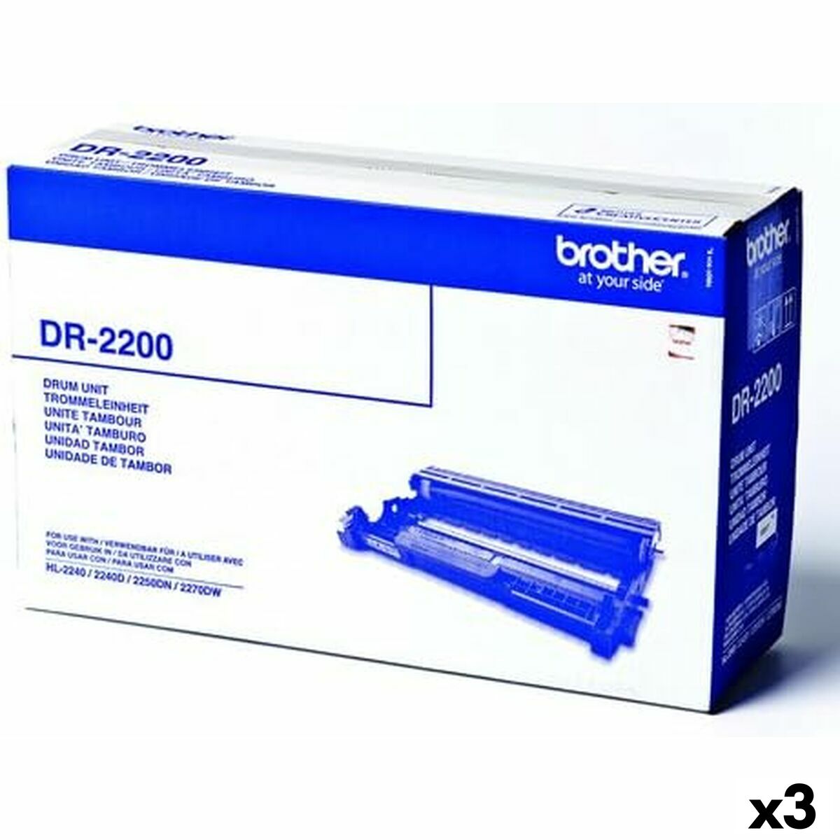 Printer drum Brother DR2200 Black (3 Units)