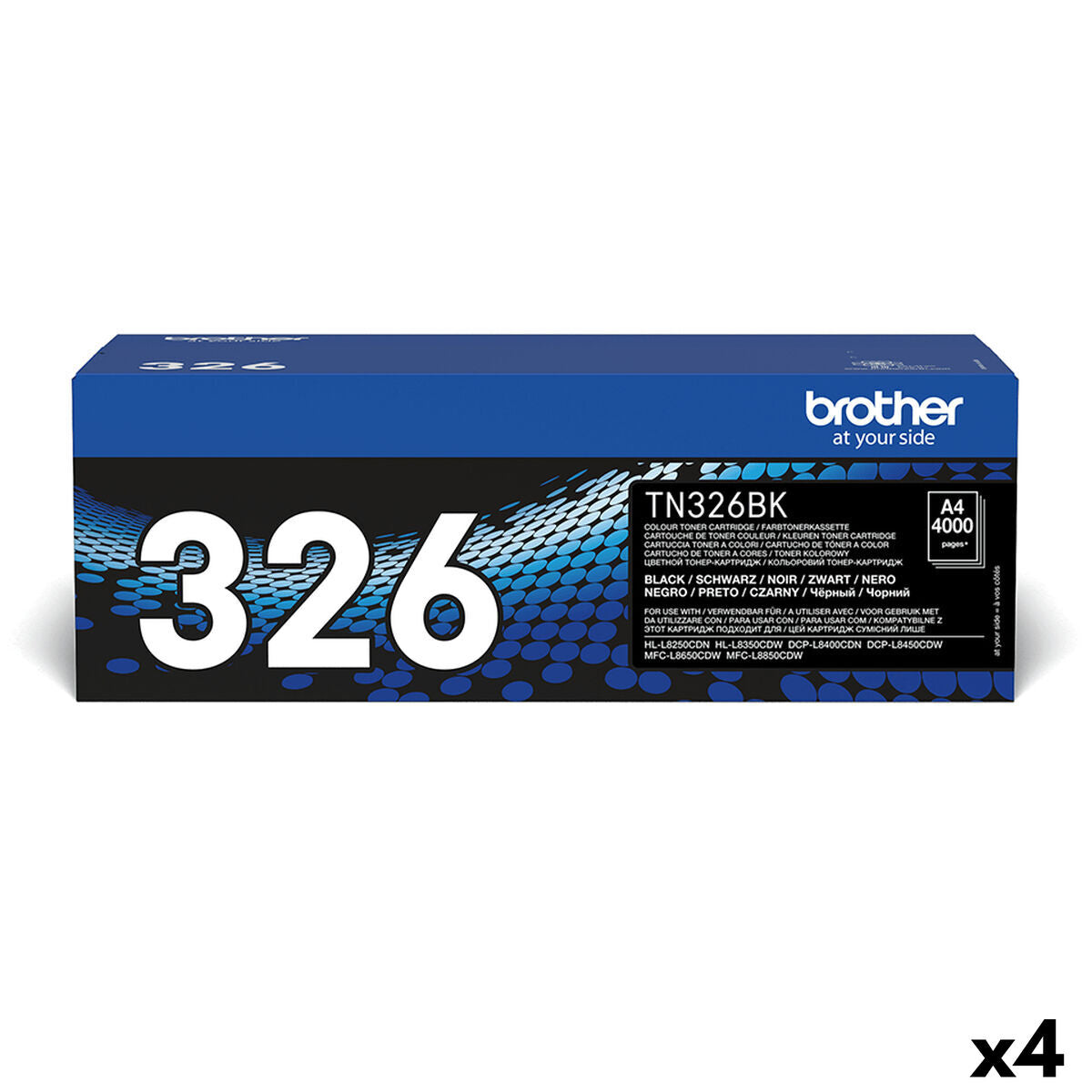 Toner Brother TN326BK Black (4 Units)