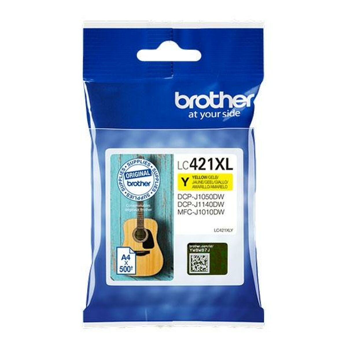 Original Ink Cartridge Brother LC421XL Yellow (5 Units)