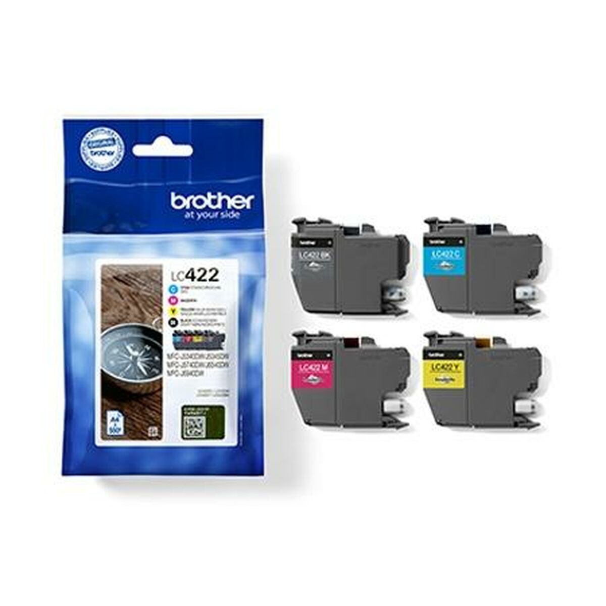 Original Ink Cartridge Brother LC422 Yellow (4 Units)
