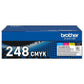 Toner Brother TN248 Yellow Blue Black Magenta (2 Units)