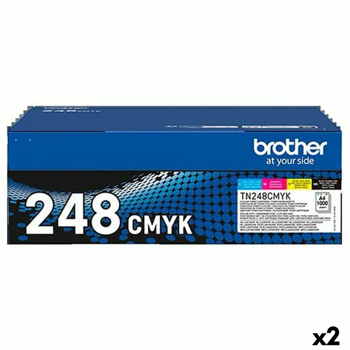 Toner Brother TN248 Yellow Blue Black Magenta (2 Units)