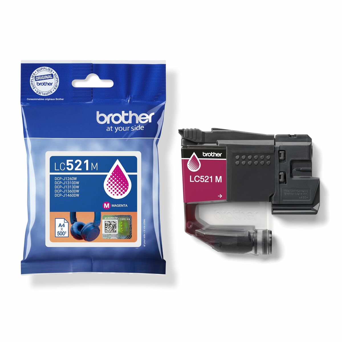 Original Ink Cartridge Brother LC521M Magenta