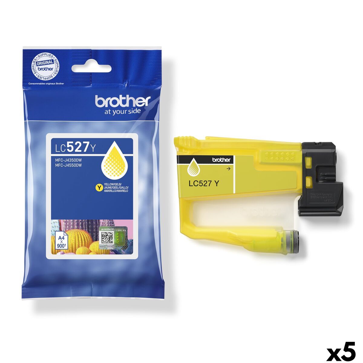 Original Ink Cartridge Brother Yellow (5 Units)