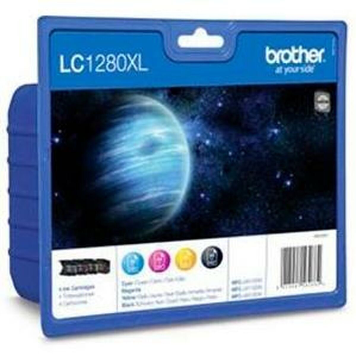 Original Ink Cartridge Brother LC1280XL Yellow Blue Black Magenta (4 Units)