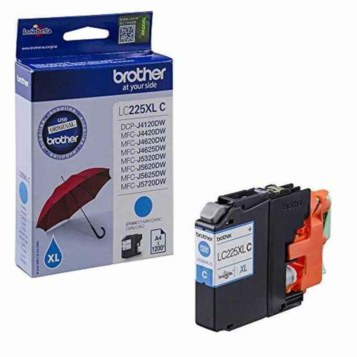 Original Ink Cartridge Brother LC225XLCBPP Cyan (1 Unit)