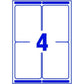 Printer Labels Avery L7169 White 100 Sheets 99,1 x 139 mm (5 Units)