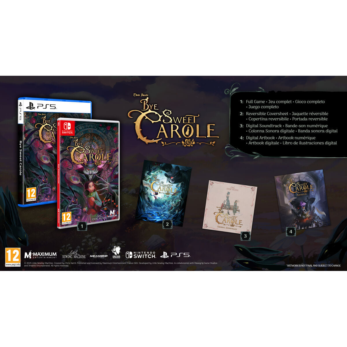 Video game for Switch Just For Games Bye Sweet Carole