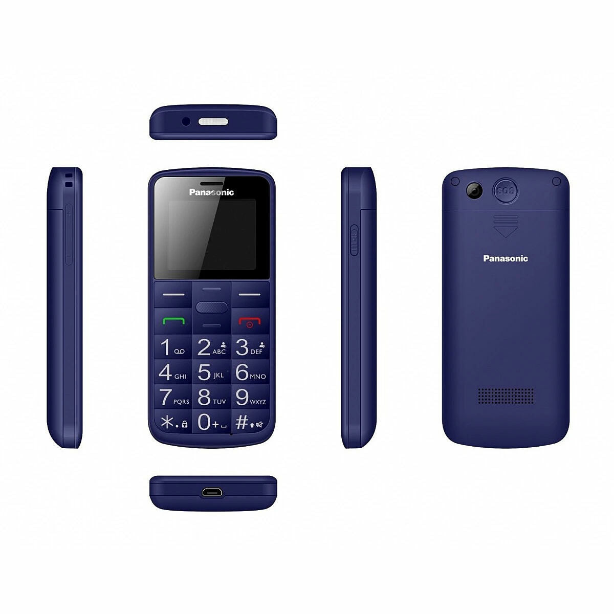 Mobile telephone for older adults Panasonic KX-TU110EXC 1,8"
