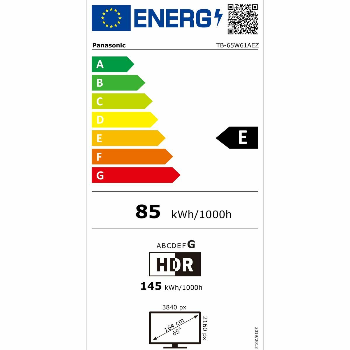 Smart TV Panasonic TB65W61AEZ   65 65" 4K Ultra HD LED HDR DVB-T2 Edge-LED LCD DVB-S2