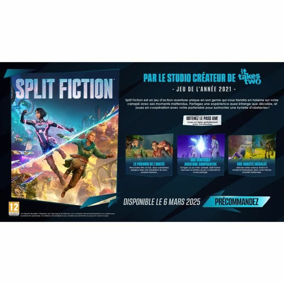 Video game for Switch Electronic Arts SPLIT FICTION