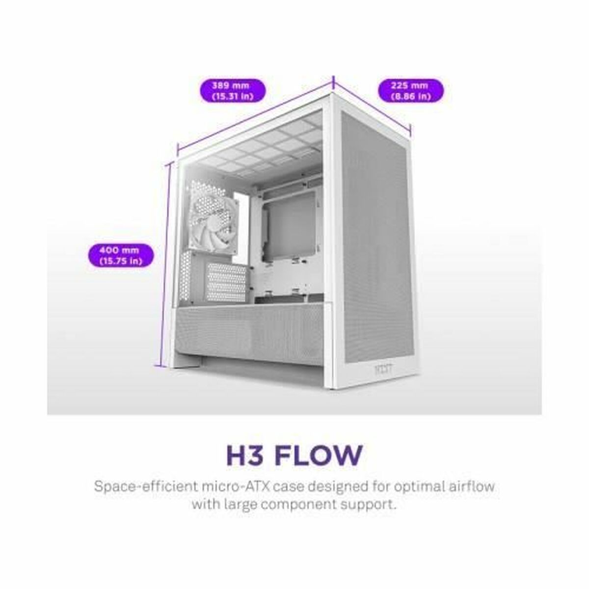 ATX Semi-tower Box NZXT NZXT White